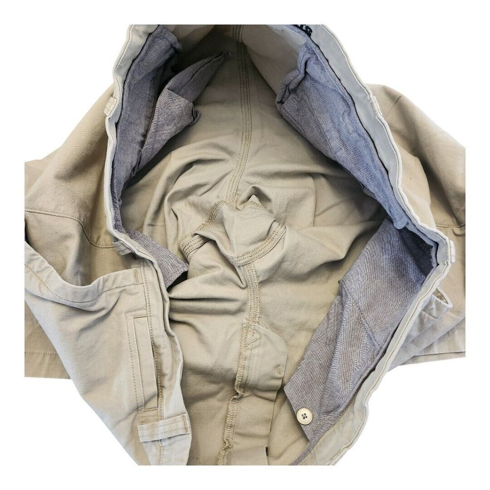 Duluth Flex Ballroom Khaki Shorts Mens 48 Relaxed‎ Fit Beige Stretch Workwear - Picture 7 of 11